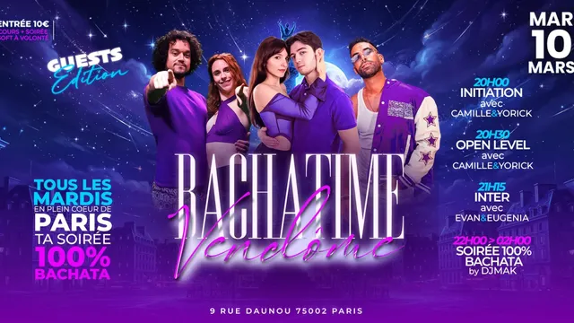Cours et soirée Bachata Bachatime Vendome