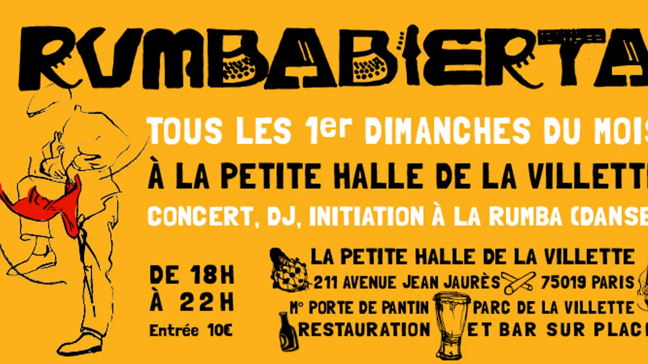 Rumbabierta tous les 1ers dimanches d'avril à juillet à La Petite Halle