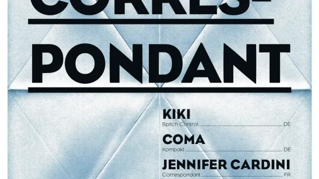 Correspondant w/ Jennifer Cardini, Kiki