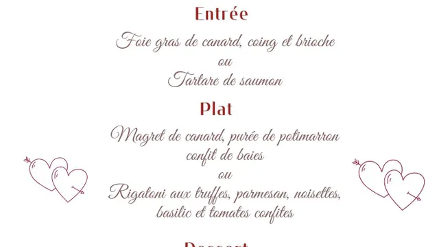 dîner dansant de la Saint-Valentin