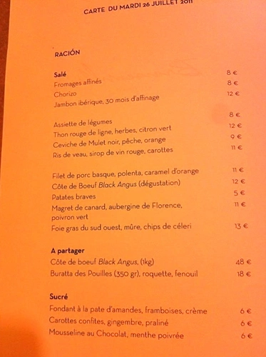 Le Braisenville Restaurant Paris