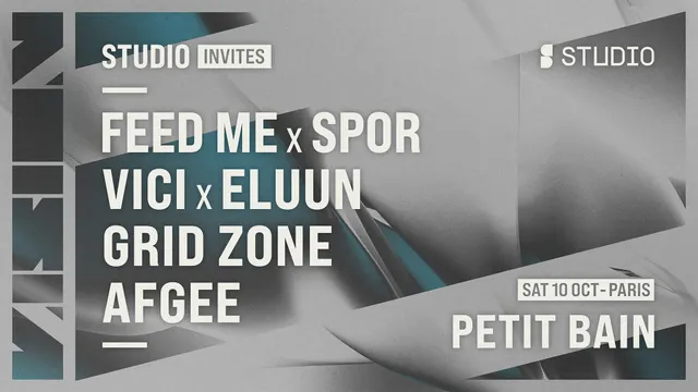 STUDIO Invites VISION: Feed Me x Spor, Vici x Eluun, & more