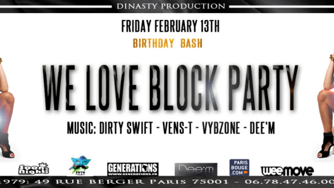 We Love Block Party Birthday 2ans