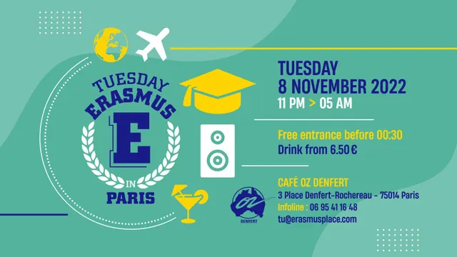 TUESDAY ERASMUS IN PARIS