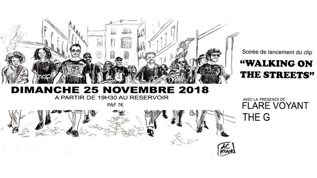Walking on the streets - soirée de lancement du clip
