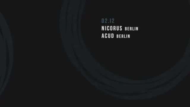 HORS SÉRIE PRISM invite Nicorus, Acud
