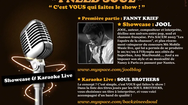I need Soul !! Live & Soul Karaoké