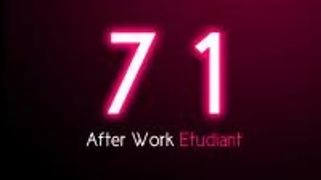 7  1  After Work Etudiant