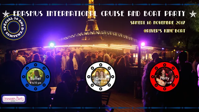 International Erasmus Cruise & Boat Party in Paris