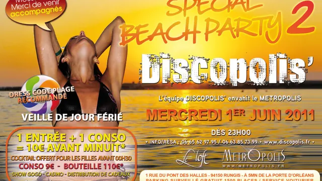 DISCOPOLIS' BEACH PARTY 2