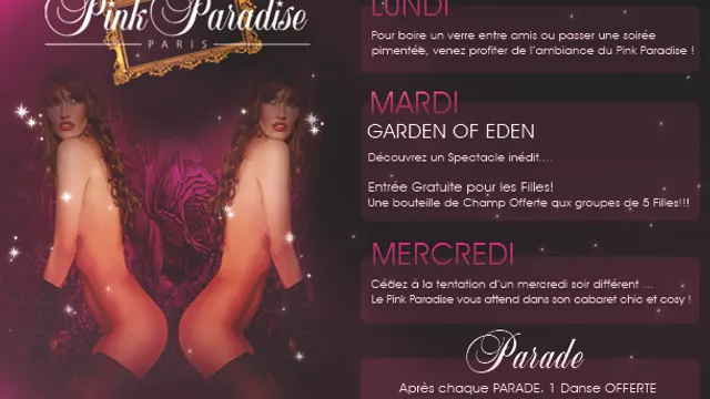 Debut de semaine HOT'&SEXY @PinkParadise