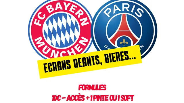 diffusion match de football FC Bayern - PSG
