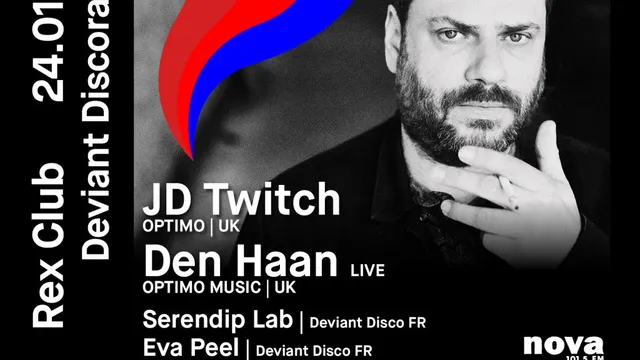 Deviant Discorama 3: JD Twitch (Optimo), Den Haan Live, Serendip LAB, EVA Peel