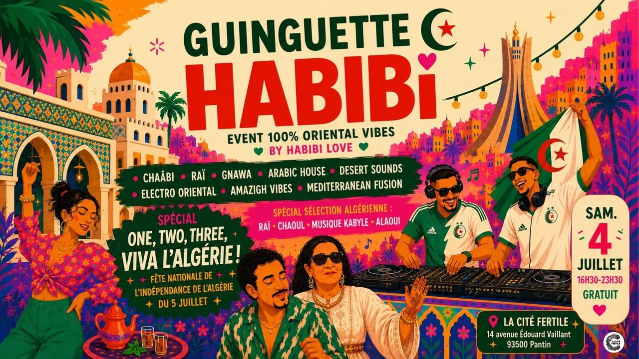 Guinguette Habibi spécial One, two, three, viva l'Algérie !