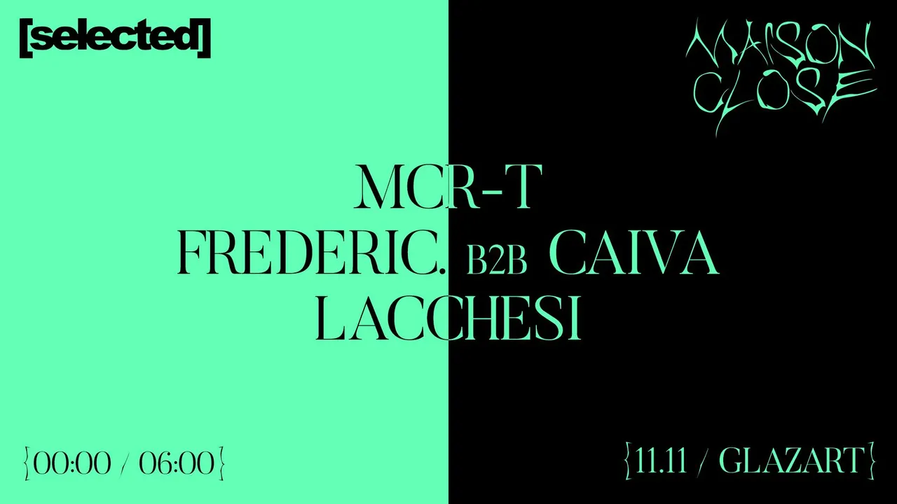 Maison Close x Selected : MCR-T, Frederic. B2B Caiva, Lacchesi