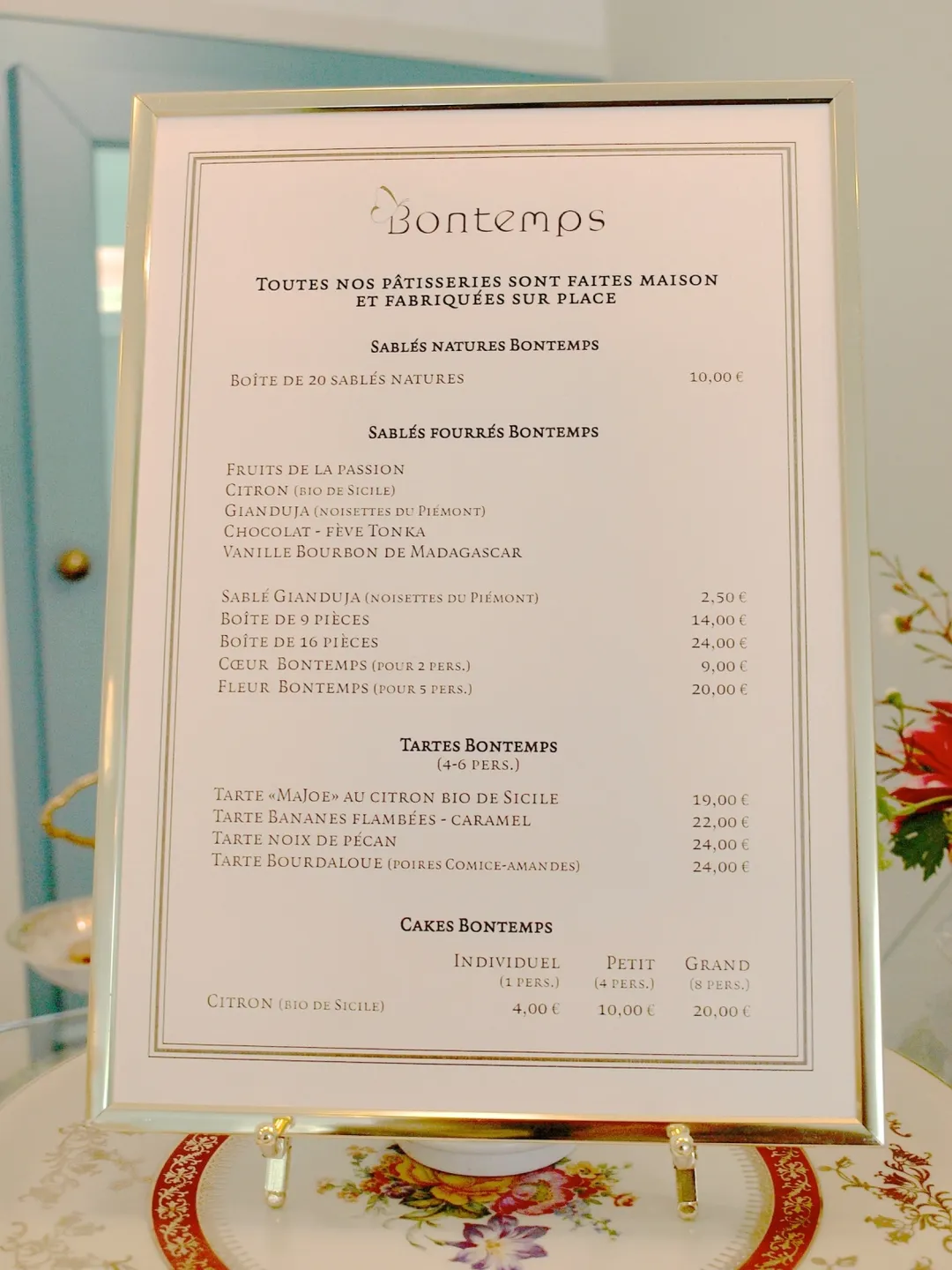 Bontemps Pâtisserie Shop Paris