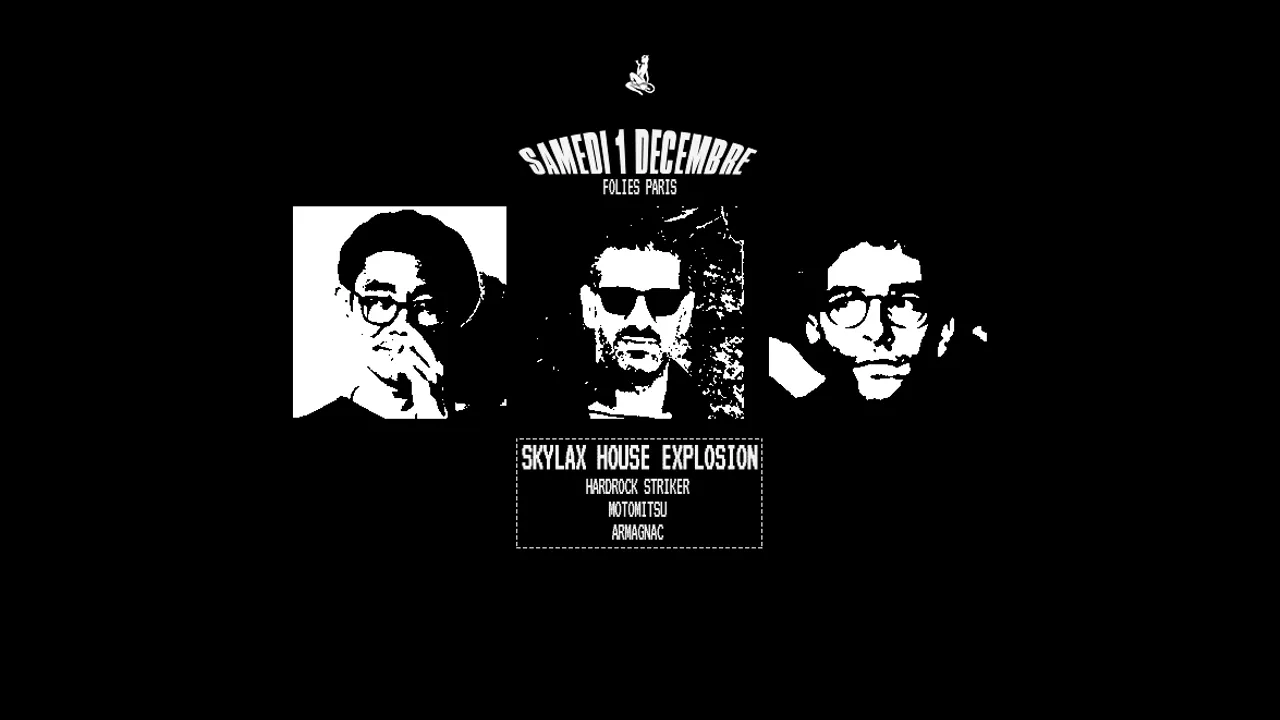 Skylax House Explosion x Folies Paris : Bleu Blanc House