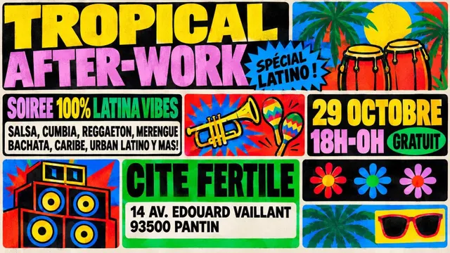 Tropical After-Work Spécial Latino Salsa, Reggaeton y Mas !