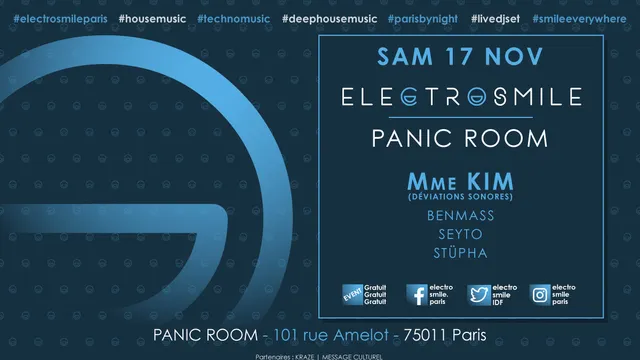 Electrosmile with Mme KIM (Déviations Sonores) at Panic Room