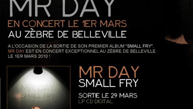 Mr.Day live au zèbre de belleville