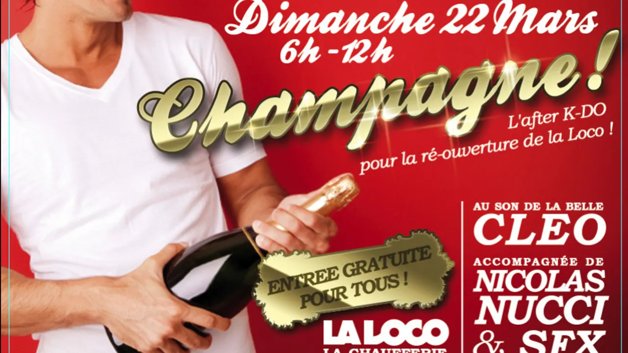 La Loco vous offre une coupe de C H A M P A G N E!