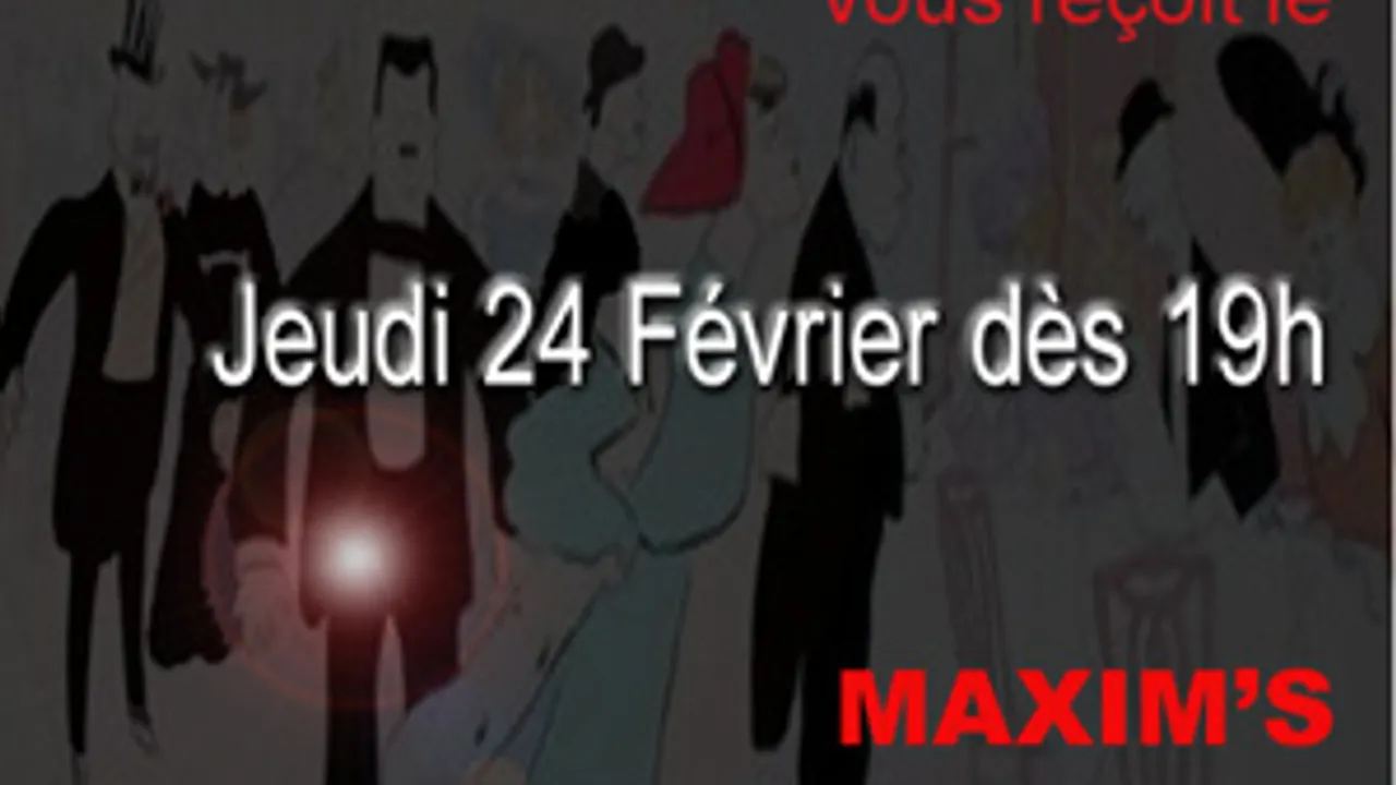 AfterWork reservée aux trentenaires chez MAXIM'S