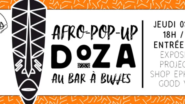 Afro-Pop-Up DOZA au Bar à Bulles