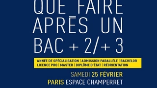 Salon de l’Etudiant « Que faire après un Bac +2/+3 ? »