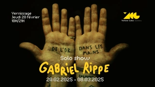 Exposition "De l'or dans les mains" Gabriel Rippe à la Yellow cube Gallery