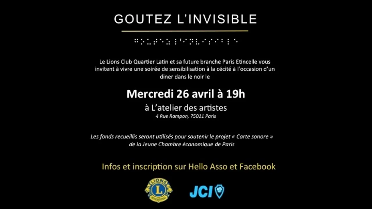 UNIQUE et INSOLITE ! : Goûtez l'invisible : dîner dans le noir