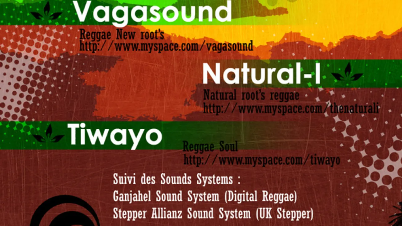 Vagasound, Natural-I, Tiwayo (Ourcq Reggae Fest.)