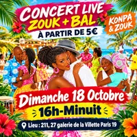Concert live zouk Paris