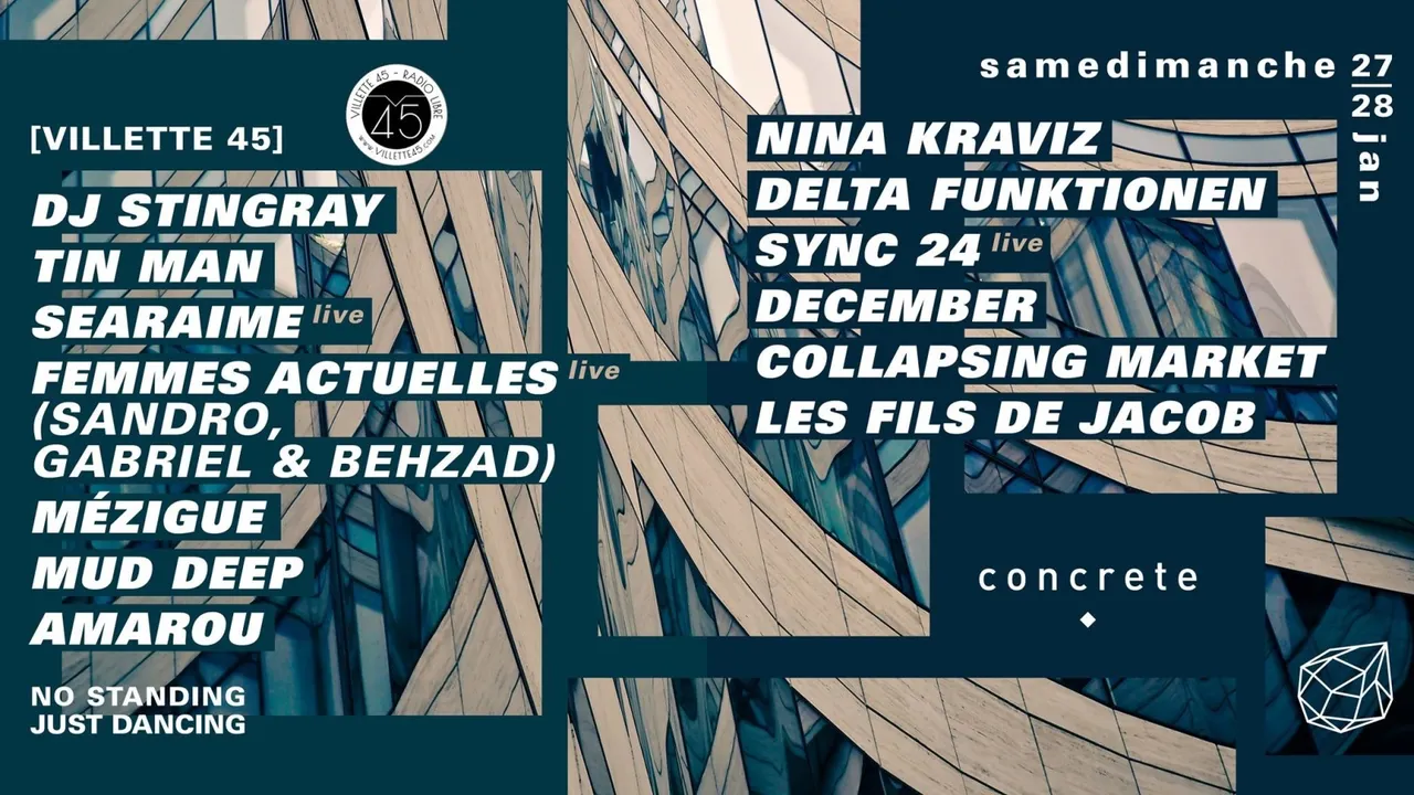 Annulé - Concrete Samedimanche: Nina Kraviz, Dj Stingray, Tin Man, Sync24