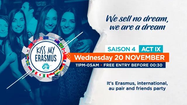 KISS MY ERASMUS at Café Oz