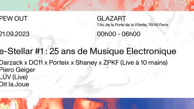 e-Stellar #1 : 25 ans de Musique Electronique [PEW OUT]