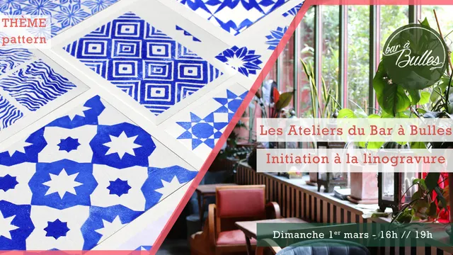 Les Ateliers du Bar à Bulles - initiation linogravure