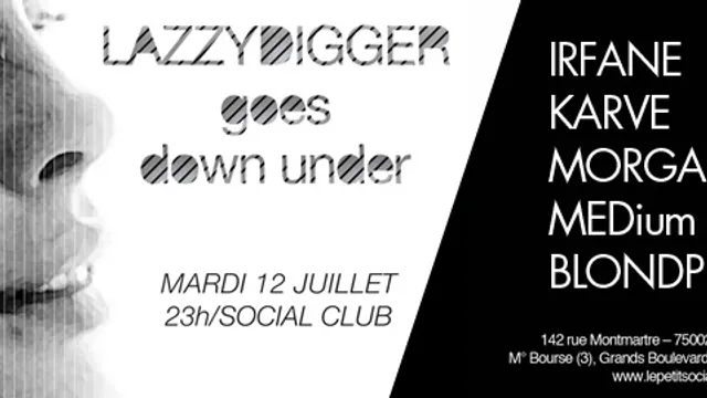 LAZZYDIGGER GOES DOWN UNDER