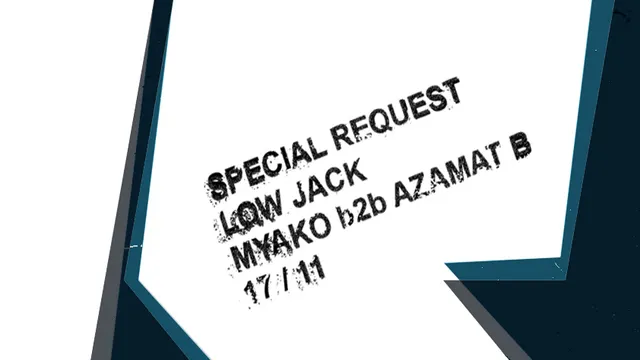 Rinse France : Special Request, Low Jack, Myako b2b Azamat B