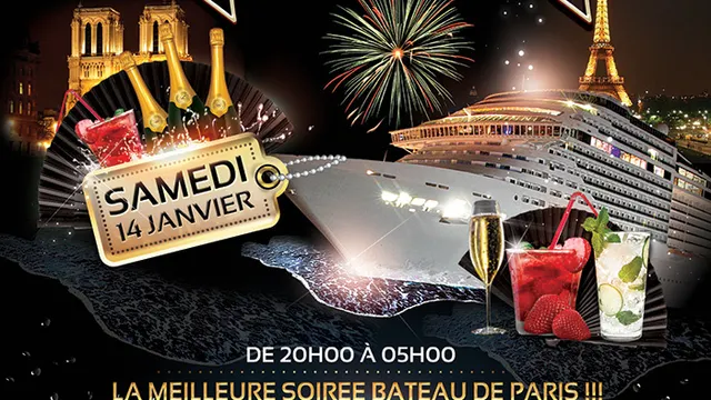 CRAZY BOAT PARTY - TOUR EIFFEL, CROISIERE, DEUX AMBIANCES