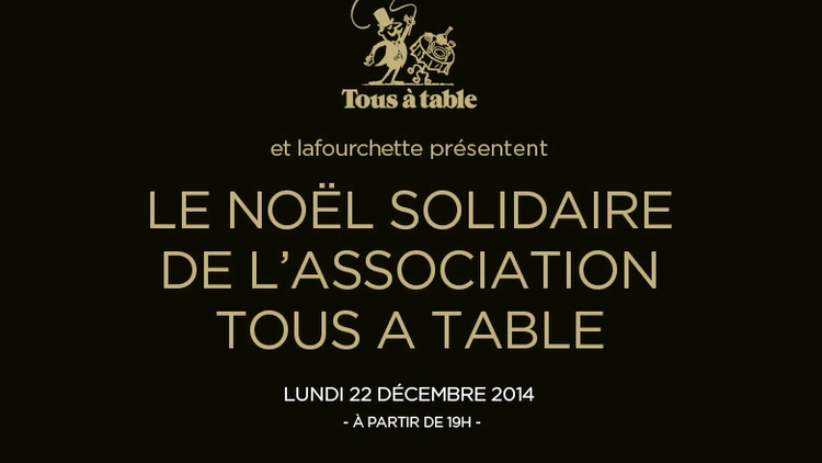 LE NOËL SOLIDAIRE DE L'ASSOCIATION TOUS A TABLE