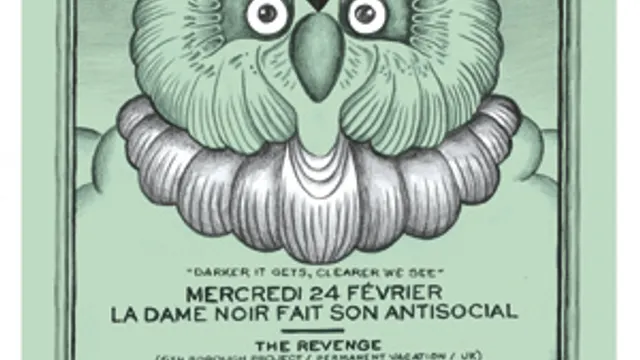 LA DAME NOIR FAIT SON ANTISOCIAL
