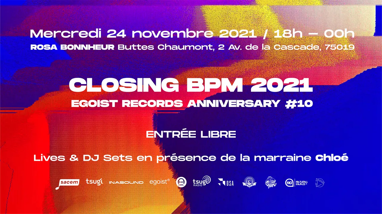CLOSING BPM 2021 & Egoist Records anniversary #10