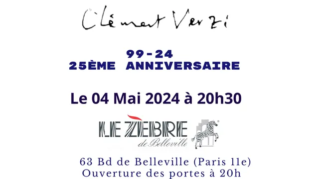 Clément VERZI, 25 ans de musique