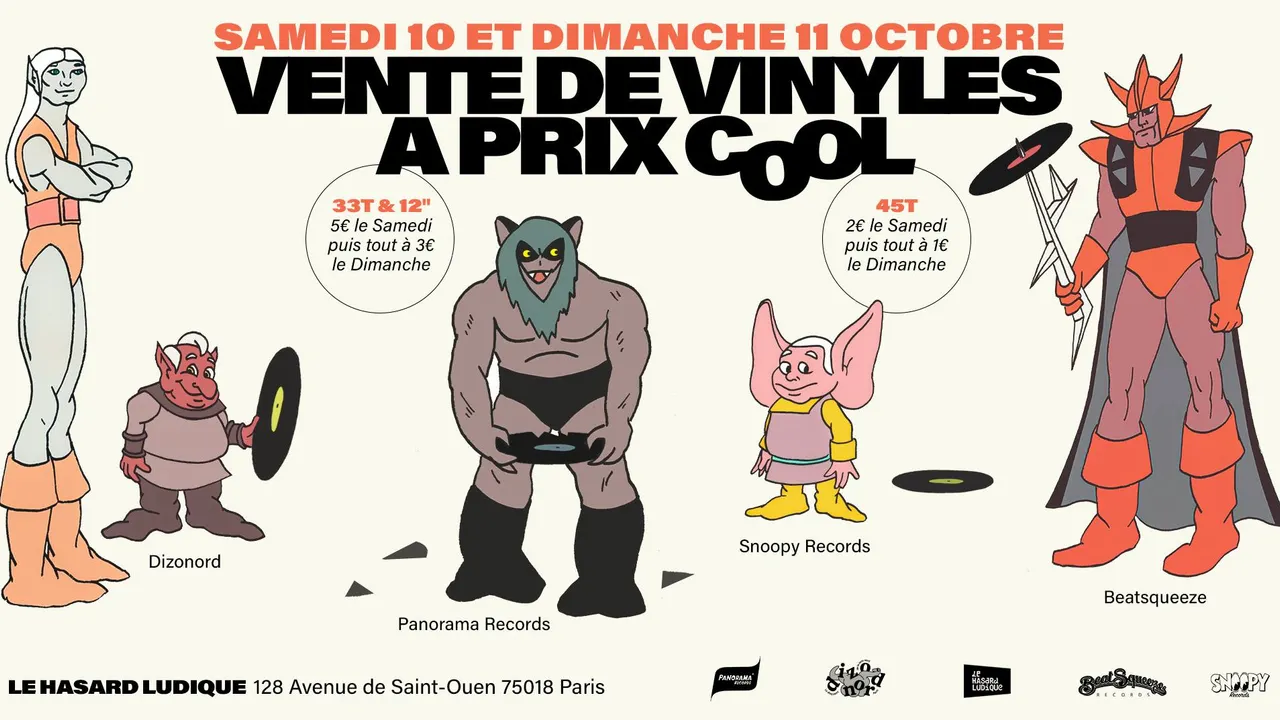 Vente de vinyles à prix cool et dégressifs