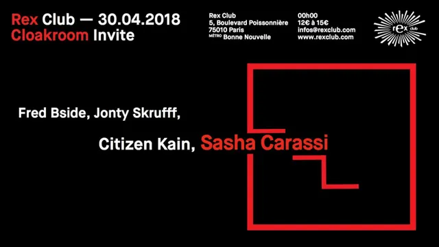 Cloakroom Invite Sasha Carassi