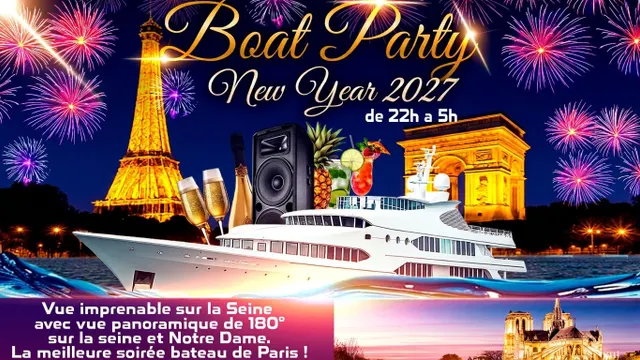 BOAT PARTY NEW YEAR 2027 NOUVEL AN D' EXCEPTION SUR LA SEINE