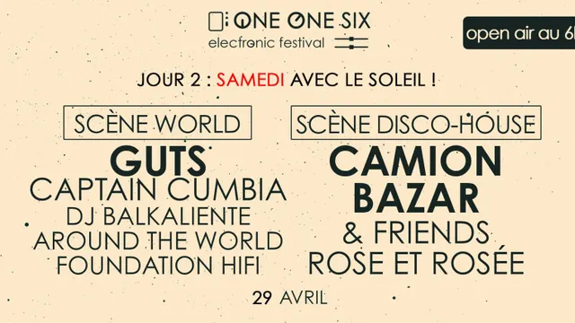 One One Six Festival / Open air au 6B