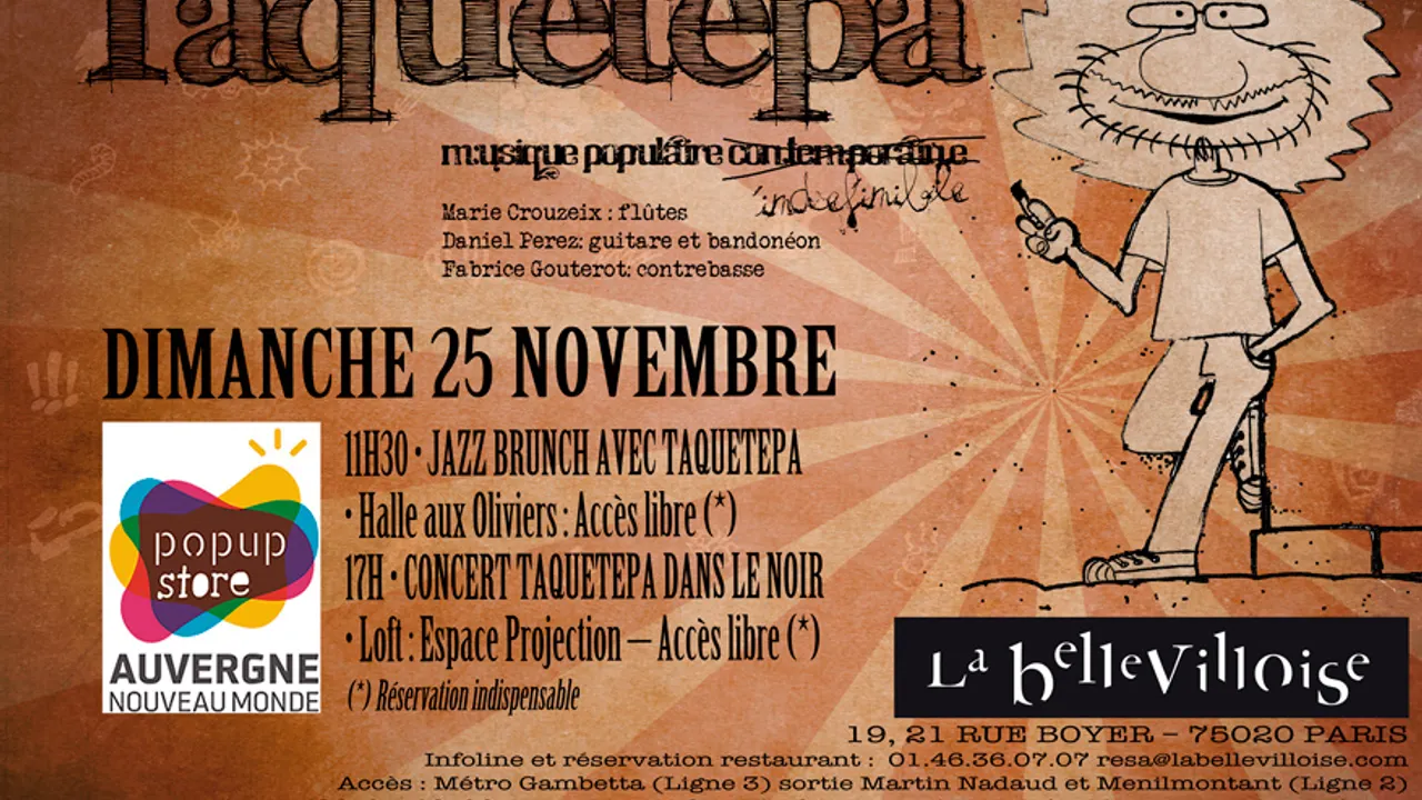 Trio TAQUETEPA - Concert dans le Noir