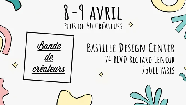 Pop-Up Bande de Créateurs 8 & 9 Avril 2023