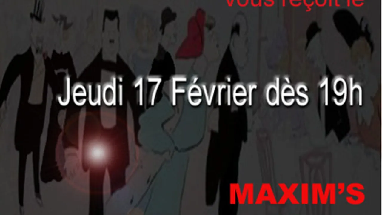 AfterWork reservée aux trentenaires chez MAXIM'S